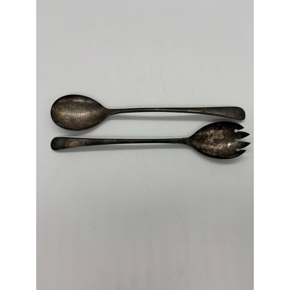 Vintage Masterpiece silver plated fork and spoon serving pieces made in Japan
